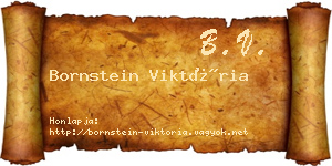 Bornstein Viktória névjegykártya